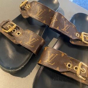 Louis Vuitton Brown Monogram Sandals